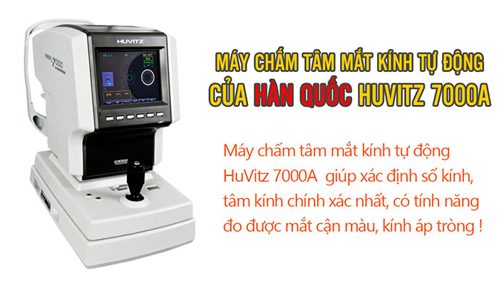 Hình ảnh: Máy chấm tâm mắt kính tự động của Hàn Quốc HUVITZ 7000A