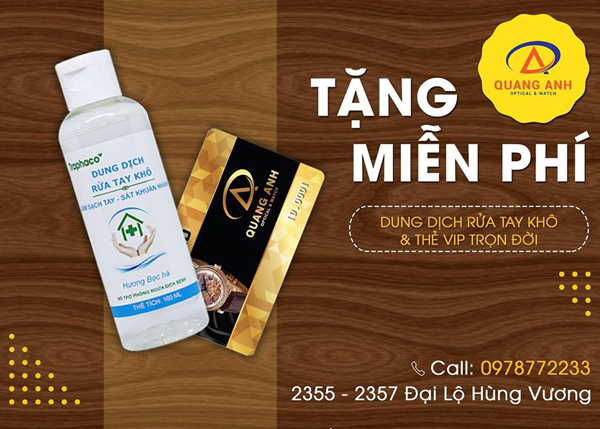 Kính mắt Đồng hồ Quang Anh chung tay phòng chống COVIS - 19